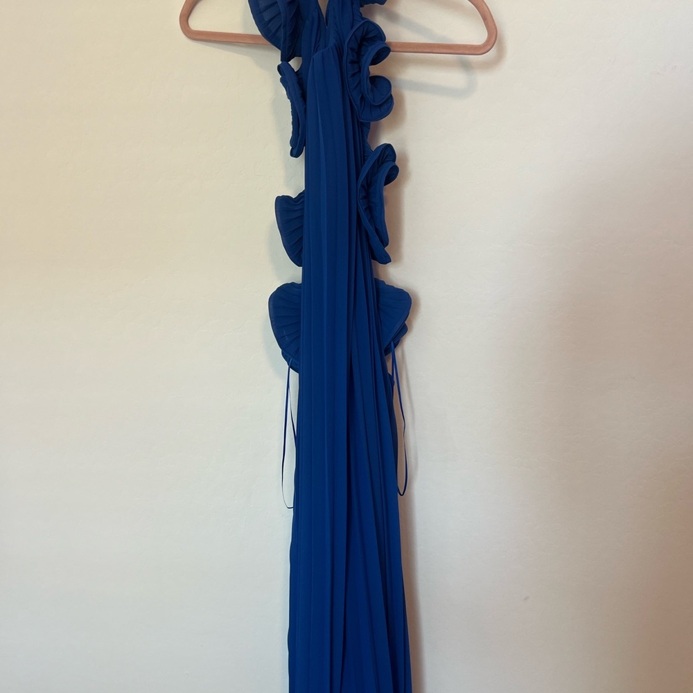 AMUR blue Meray Maxi Dress sz 4 - Picture 3 of 5